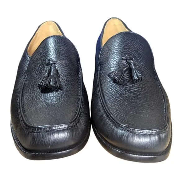 Vintage Dino Monti Pronto Black Leather Calf Dress Shoes 13 N