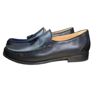 Vintage Dino Monti Pronto Black Leather Calf Dress Shoes 13 N