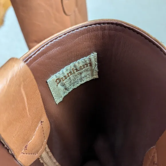 Vintage Dunham Leather Campus Mid Calf Western Boots
