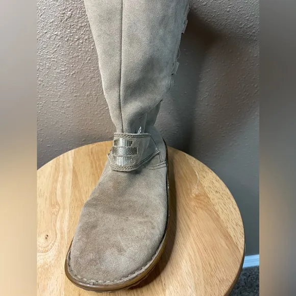 Vintage Harley Davidson Suede Tan Winter Lace Up Boots Women’s 7