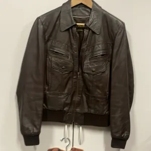 Vintage imperial leather jacket. Gorgeous condition.  Fall.  Winter.  38