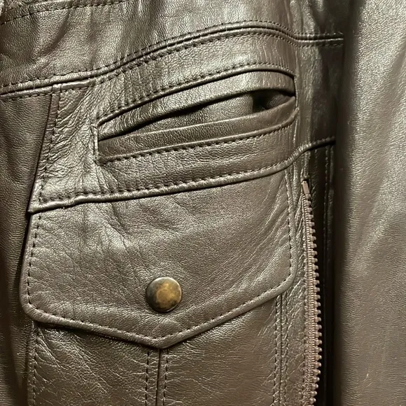 Vintage imperial leather jacket. Gorgeous condition.  Fall.  Winter.  38