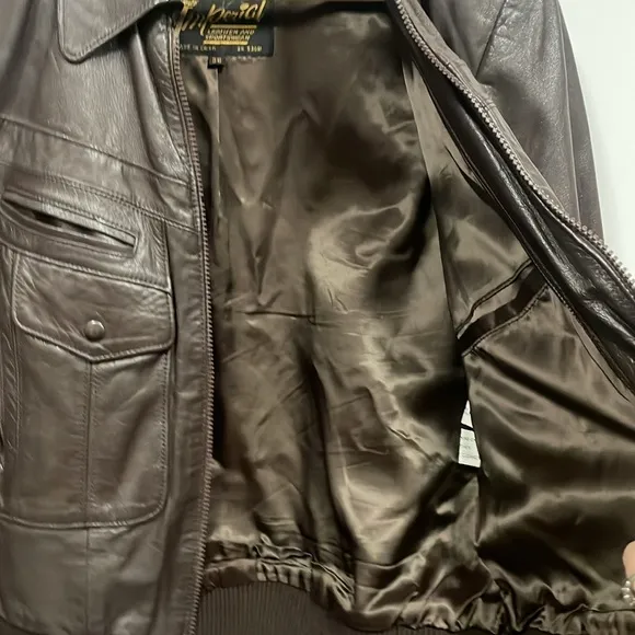 Vintage imperial leather jacket. Gorgeous condition.  Fall.  Winter.  38