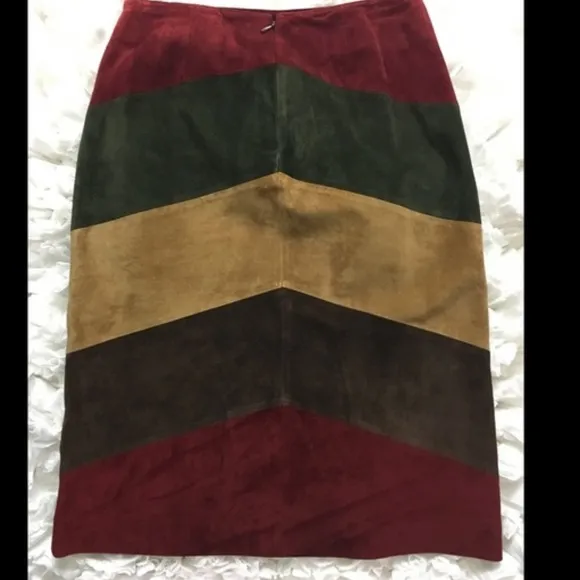 Vintage Lord &amp; Taylor Petites Leather Skirt