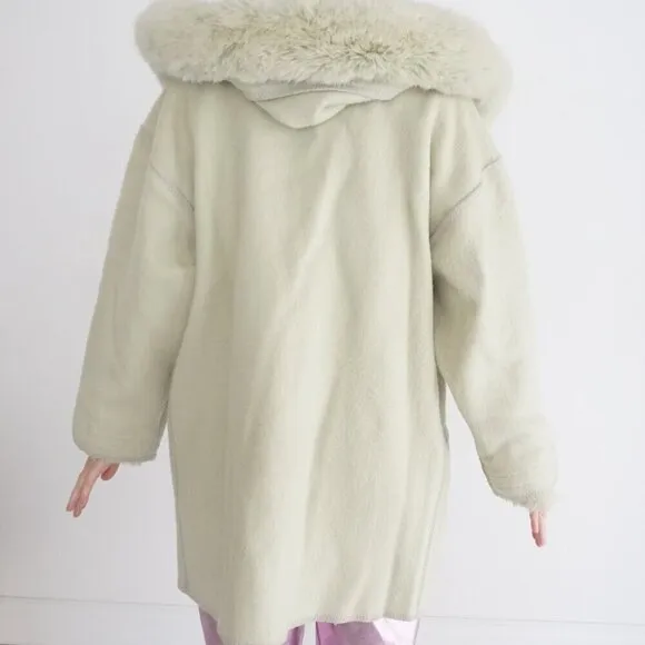 Vintage Lundstrom Laparka Canada 100% Wool Winter Liner Coat S