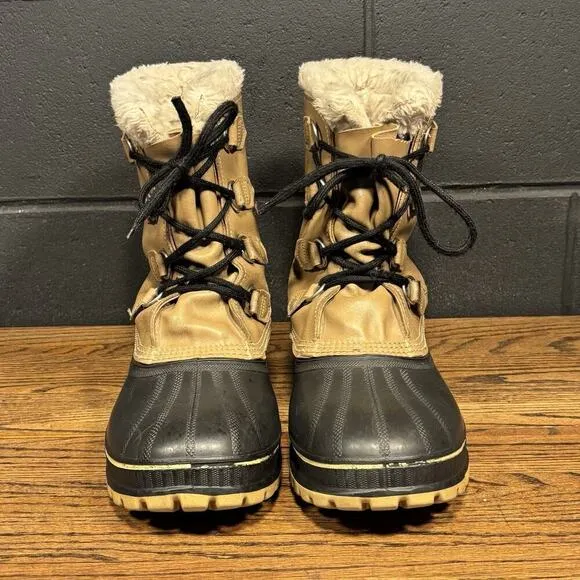 Vintage Sorel Polar Arctic Brown Leather Duck Winter Boots Men’s 12 Made USA