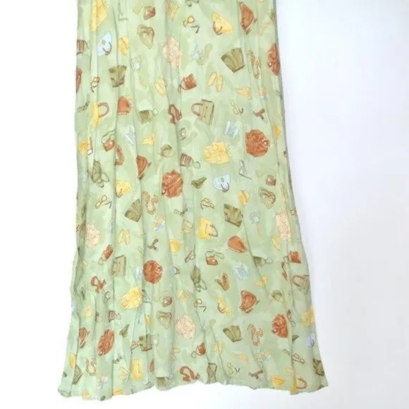 Vintage Talbots‎ Maxi Dress Print Green 18