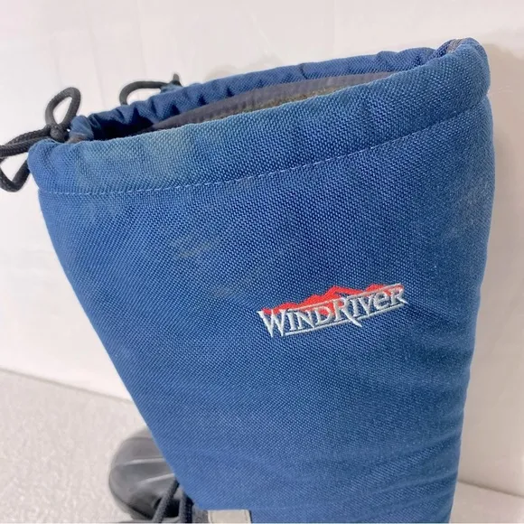 Vintage Wind River Blue Insulated Winter Boots 8