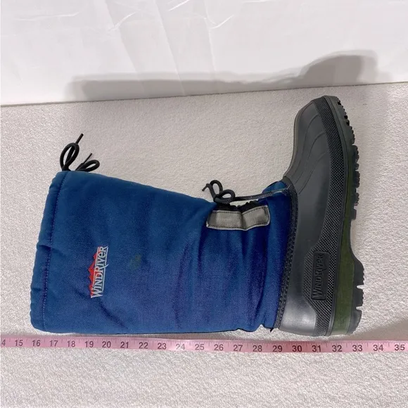 Vintage Wind River Blue Insulated Winter Boots 8