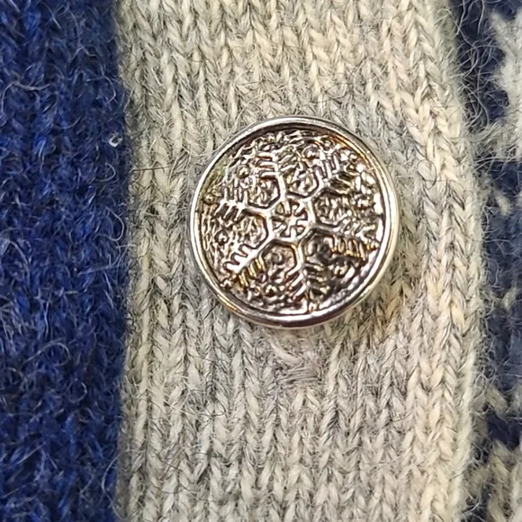 Vintage Woolrich Sweater Fair Isle Nordic Winter Sports Wool Crewneck Cardigan
