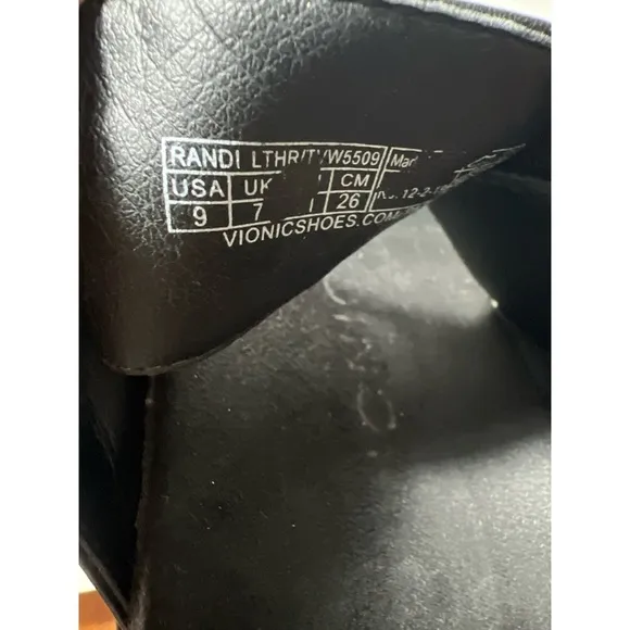 Vionic Black Slide Sandals with Cutout Design
