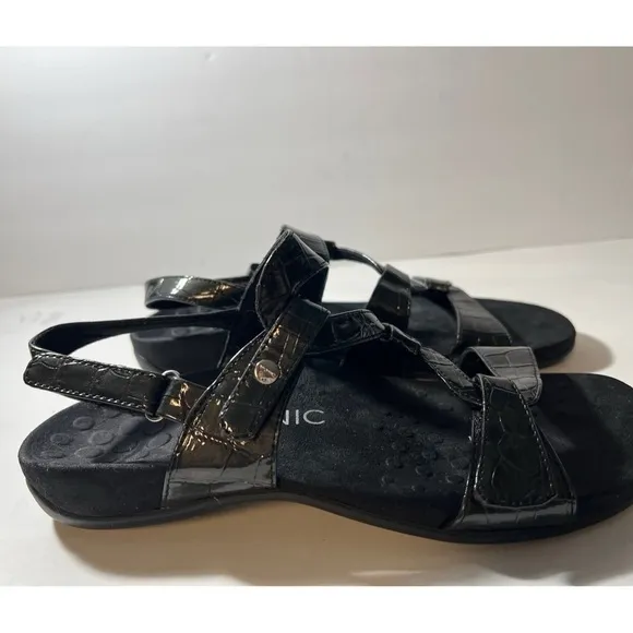 Vionic Black Strappy Sandals