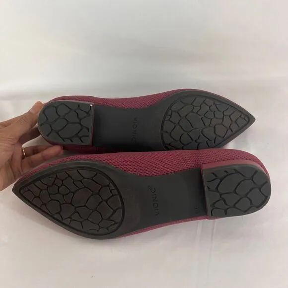 Vionic Dahila Women's Size 10 Ballet Flats Skimmer Knit Pointed Shoes