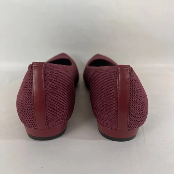 Vionic Dahila Women's Size 10 Ballet Flats Skimmer Knit Pointed Shoes