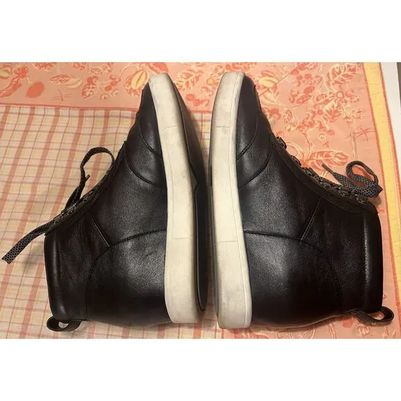 Vionic Jordy Black Oxford Wedge Ankle Boots Booties Lace Up Women's Sz 7