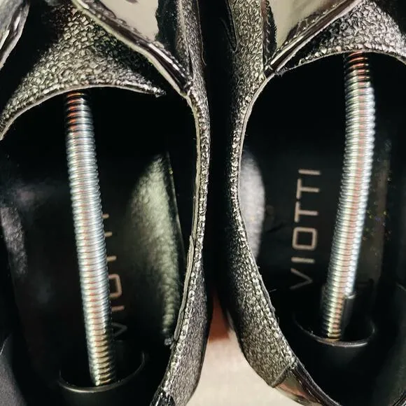 Viotti Dazzler Glitter Tuxedo Dress Shoes Men 14 Gray Black Prom Church Wedding