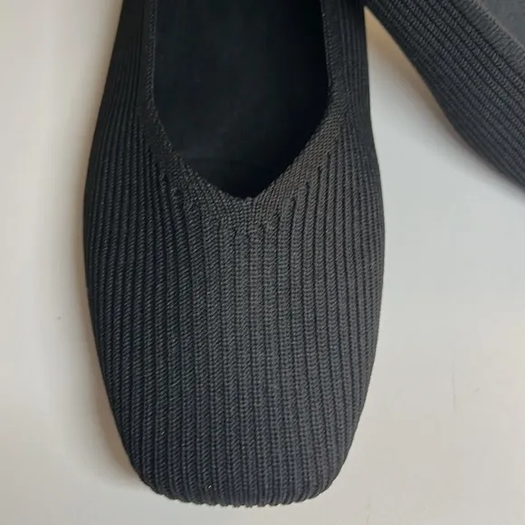 VIVAIA Black Square Margot 2.0 Ballet Flats Women’s Size 10.5