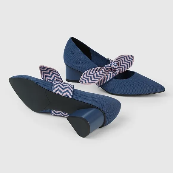 Vivaia Women's Pointed-Toe Mary Jane Heels size 41 EU