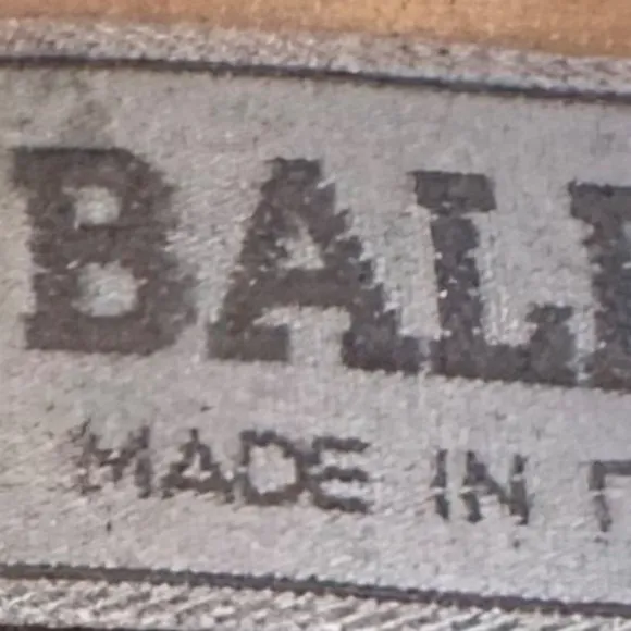 Vtg Bally Mens 8.5 EEE Dress Shoes Black Leather ITALY Derby