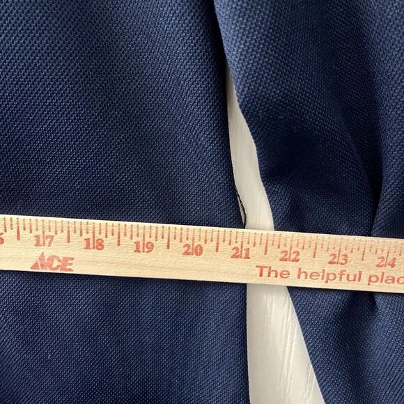 Vtg Butte Knit A Line Dress Dacron Polyester Gogo Mod 60s Navy Blue Smock Coat