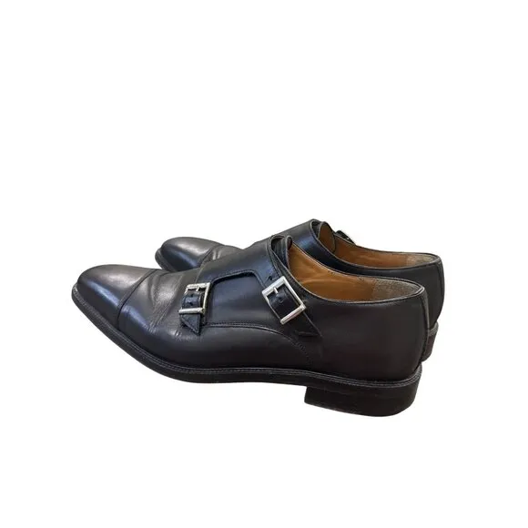 Wall &amp; Water mens black leather dress shoes oxfords Size 11 SKU 6844
