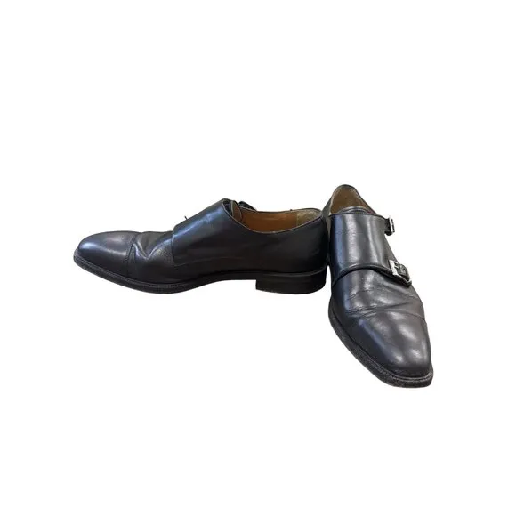 Wall &amp; Water mens black leather dress shoes oxfords Size 11 SKU 6844
