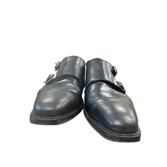 Wall &amp; Water mens black leather dress shoes oxfords Size 11 SKU 6844