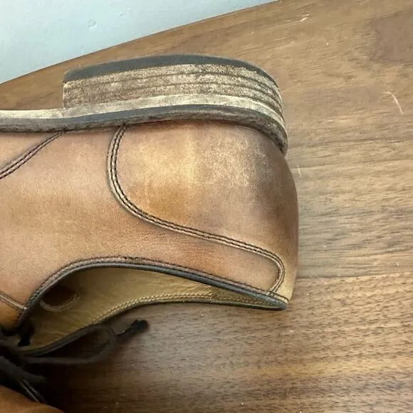 Warfield &amp; Grand Sutton Brown Leather Derby Dress Shoes Men’s Size 11.5