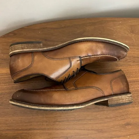 Warfield &amp; Grand Sutton Brown Leather Derby Dress Shoes Men’s Size 11.5