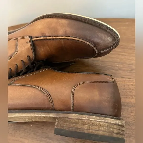 Warfield &amp; Grand Sutton Brown Leather Derby Dress Shoes Men’s Size 11.5