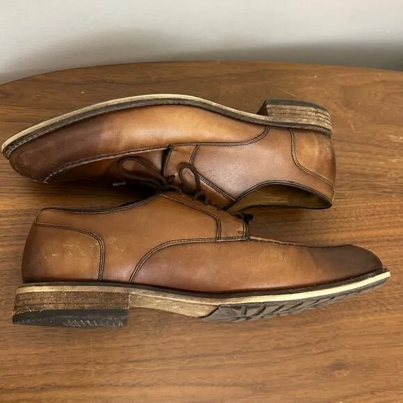 Warfield &amp; Grand Sutton Brown Leather Derby Dress Shoes Men’s Size 11.5
