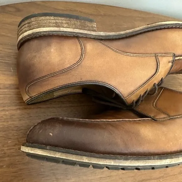 Warfield &amp; Grand Sutton Brown Leather Derby Dress Shoes Men’s Size 11.5