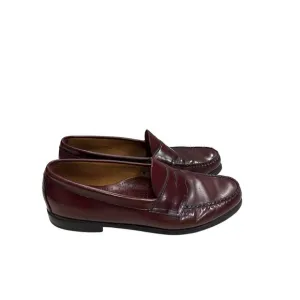Weejuns GH Bass &amp; Co Levin Men Sz 13M Burgundy Leather Penny Loafer Dress Shoes