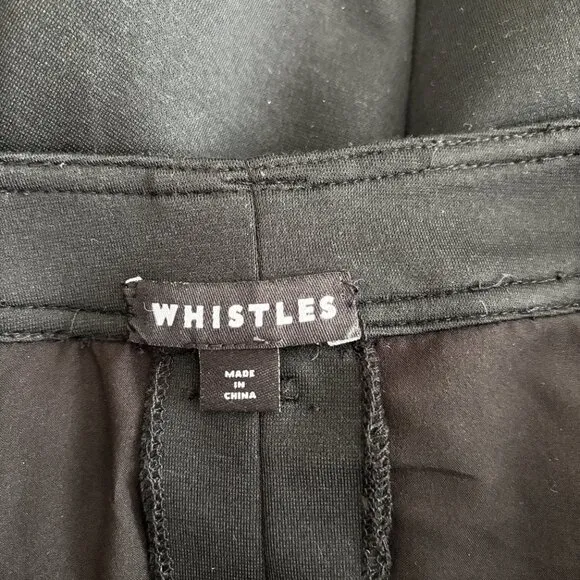 Whistles Ponte Peplum Exposed Zipper Mini Skirt