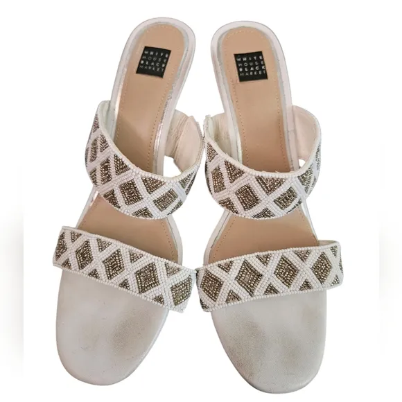 White House Black Market Jenna Beaded Heel size 9