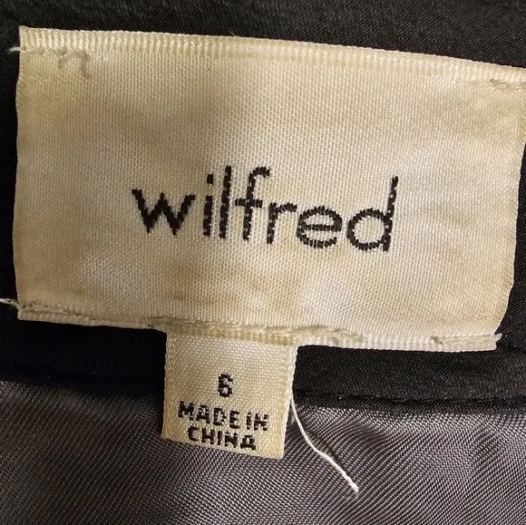 Wilfred Aritzia Grey Wool &amp; Cashmere Skirt Size 6 Fabric Made In Italy