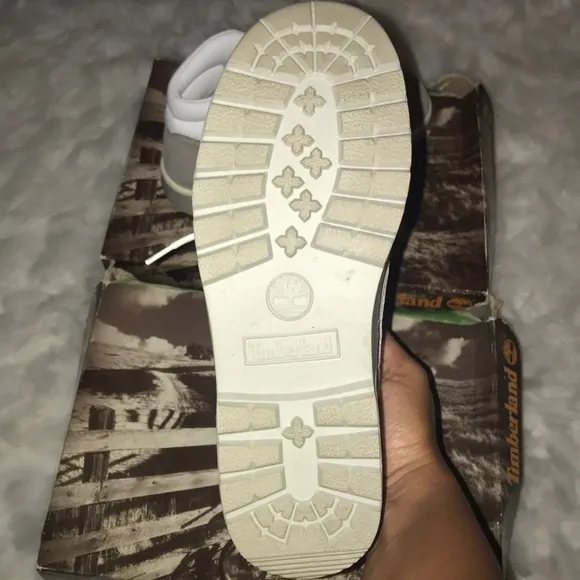 Winter grey &amp; lavender timberland field boots