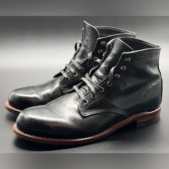 Wolverine Men's Black 1000 Mile Leather Boots Size 10.5 D