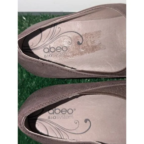 Women's Abeo B.I.O. System Portola Shoes Brown Leather Pumps Size 9.5M