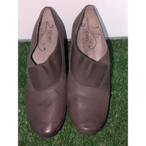 Women's Abeo B.I.O. System Portola Shoes Brown Leather Pumps Size 9.5M