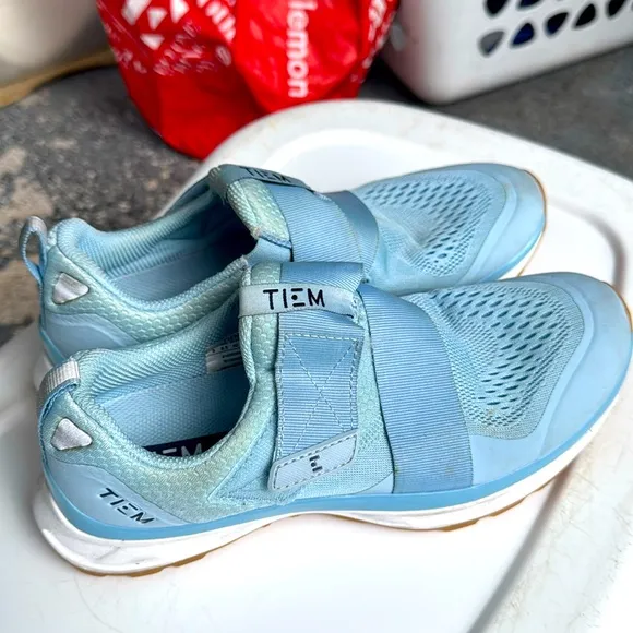 Women's Blue Sneakers Tiem Cycle Spin shoes workout slipstream gym