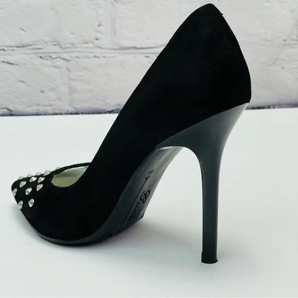 Women's Guess Studded High Heel Stiletto Pumps Suede Shoes 7.5