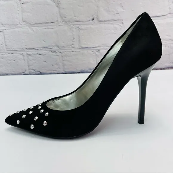 Women's Guess Studded High Heel Stiletto Pumps Suede Shoes 7.5
