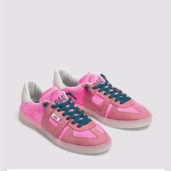 Women's Pink suede P448 Sneakers
