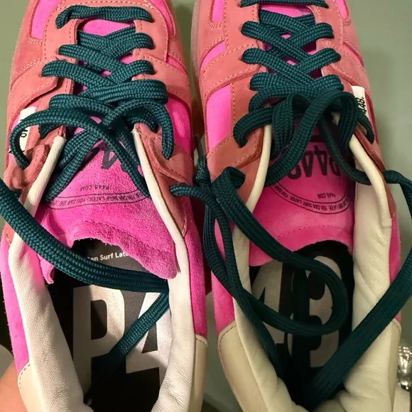 Women's Pink suede P448 Sneakers