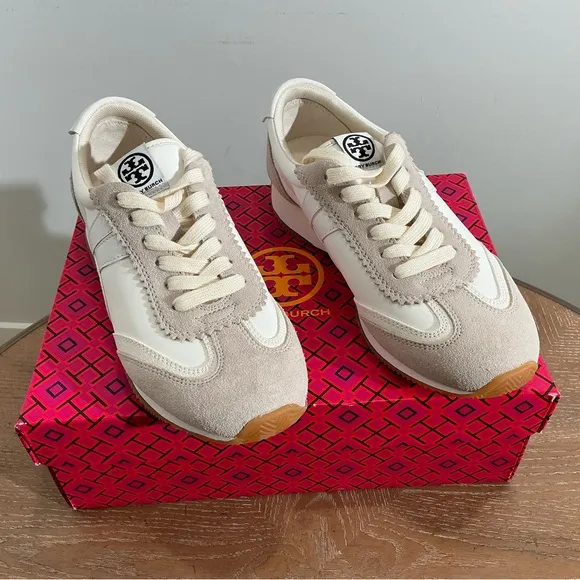 Women's White and Cream Sneakers