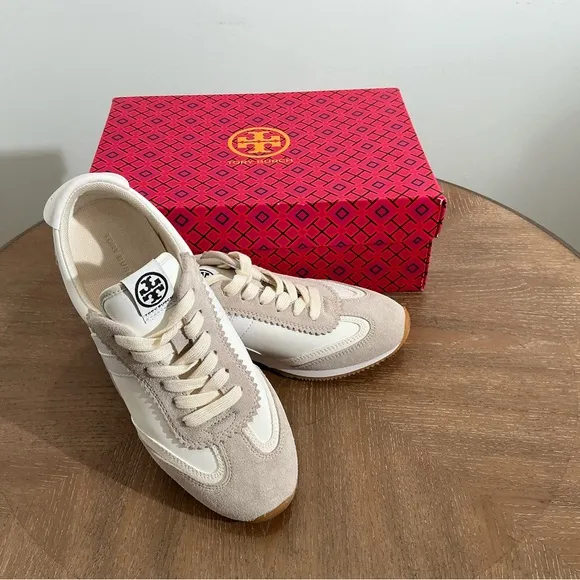 Women's White and Cream Sneakers