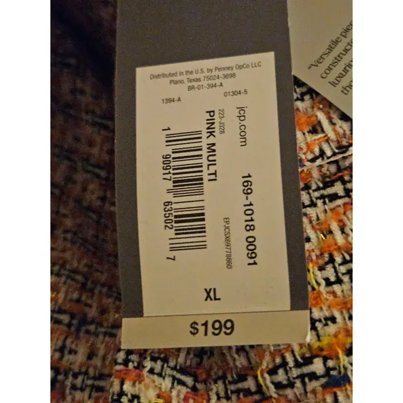 Worthington Jason Bolden Coat Pink Multi