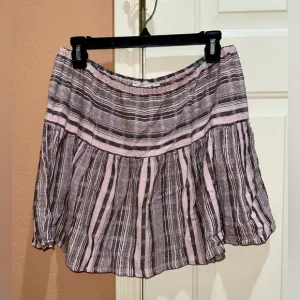 Xirena Striped Gauze Boho Skirt | Size L | Made in USA