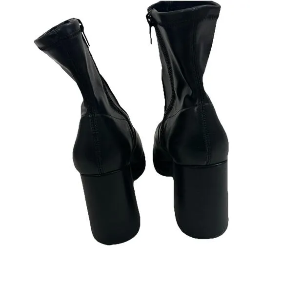 Y2K Chunky Platform Boots Womens 6.5 Black 90s Goth Punk Grunge Emo Disco Bratz